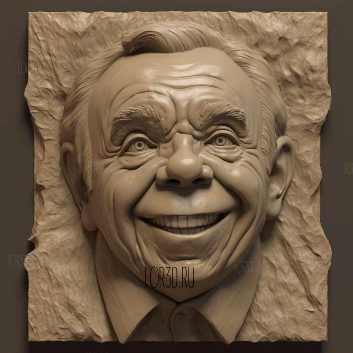 Warwick Davis 3 stl model for CNC